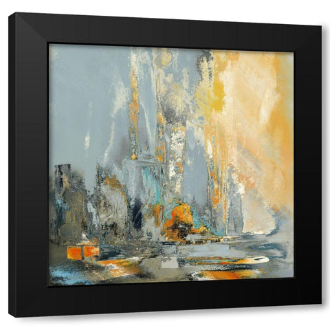 Coastal Blue VI Black Modern Wood Framed Art Print with Double Matting by Bolokofsky, Ronald