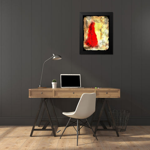 Red Hood II Black Modern Wood Framed Art Print by Bolokofsky, Ronald