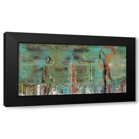 Patina Play Black Modern Wood Framed Art Print with Double Matting by Bolokofsky, Ronald