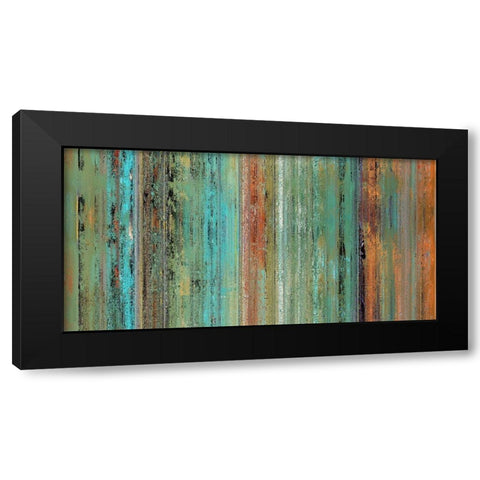 Patina Rainfall II Black Modern Wood Framed Art Print by Bolokofsky, Ronald