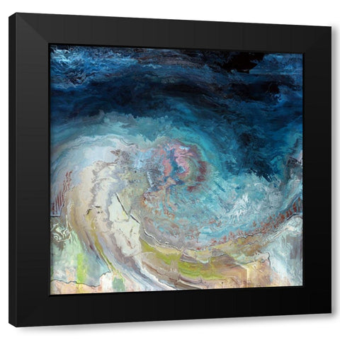 Above the Beach Black Modern Wood Framed Art Print with Double Matting by Bolokofsky, Ronald