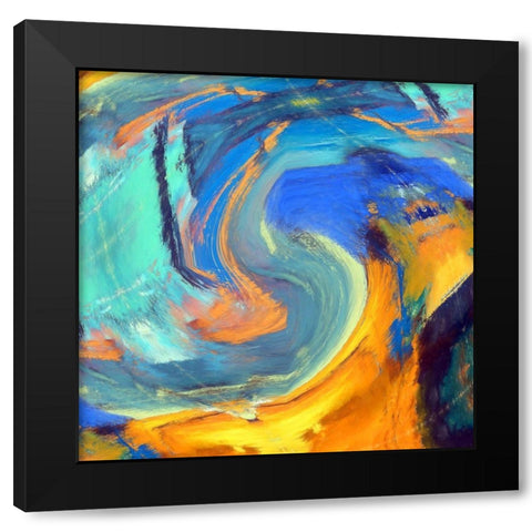 Voluted I Black Modern Wood Framed Art Print by Bolokofsky, Ronald