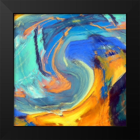 Voluted I Black Modern Wood Framed Art Print by Bolokofsky, Ronald
