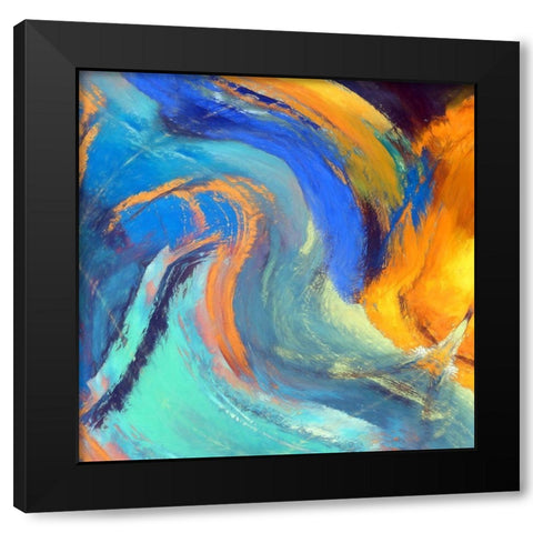 Voluted II Black Modern Wood Framed Art Print by Bolokofsky, Ronald