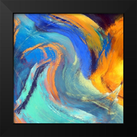 Voluted II Black Modern Wood Framed Art Print by Bolokofsky, Ronald