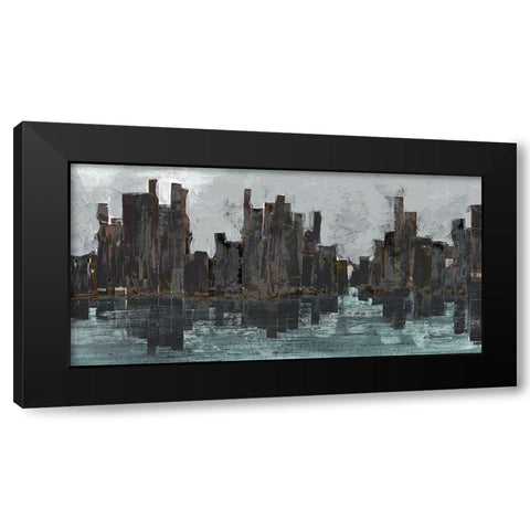Metro Nights I Black Modern Wood Framed Art Print by Bolokofsky, Ronald