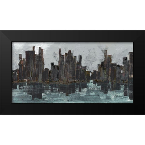 Metro Nights I Black Modern Wood Framed Art Print by Bolokofsky, Ronald