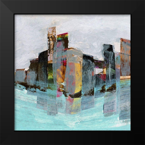 Off Shore II Black Modern Wood Framed Art Print by Bolokofsky, Ronald
