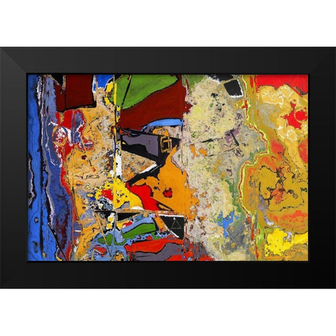 Chaotic Rumblings I Black Modern Wood Framed Art Print by Bolokofsky, Ronald