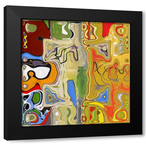 Displacement II Black Modern Wood Framed Art Print with Double Matting by Bolokofsky, Ronald
