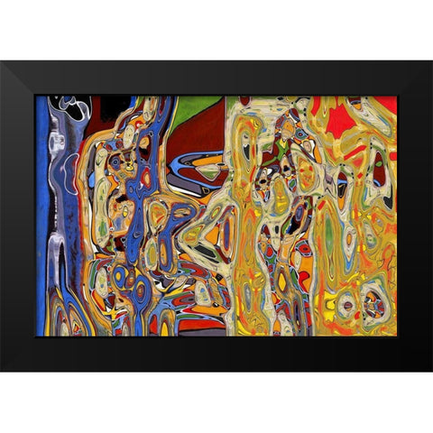 Full Plate IV Black Modern Wood Framed Art Print by Bolokofsky, Ronald