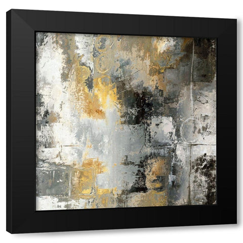 Circle Back Black Modern Wood Framed Art Print by Bolokofsky, Ronald