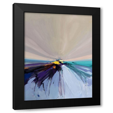 Along the Horizon I Black Modern Wood Framed Art Print by Bolokofsky, Ronald
