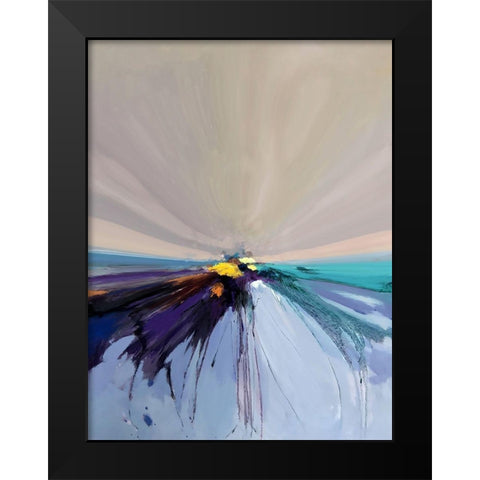 Along the Horizon I Black Modern Wood Framed Art Print by Bolokofsky, Ronald