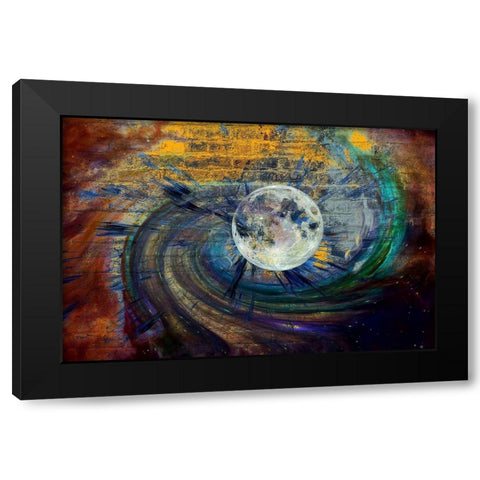 Approaching A Black Hole II Black Modern Wood Framed Art Print with Double Matting by Bolokofsky, Ronald