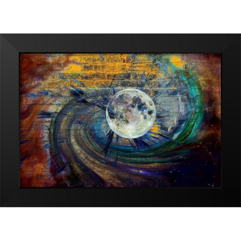 Approaching A Black Hole II Black Modern Wood Framed Art Print by Bolokofsky, Ronald
