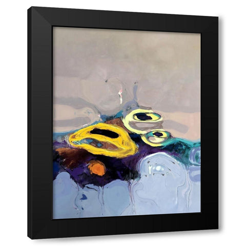 Along the Horizon III Black Modern Wood Framed Art Print with Double Matting by Bolokofsky, Ronald