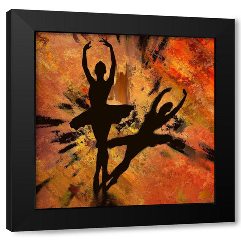 Silhouettes and Shadows Black Modern Wood Framed Art Print with Double Matting by Bolokofsky, Ronald