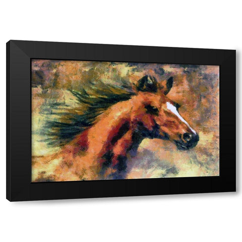 Runner Black Modern Wood Framed Art Print with Double Matting by Bolokofsky, Ronald