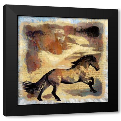 Fury Black Modern Wood Framed Art Print with Double Matting by Bolokofsky, Ronald