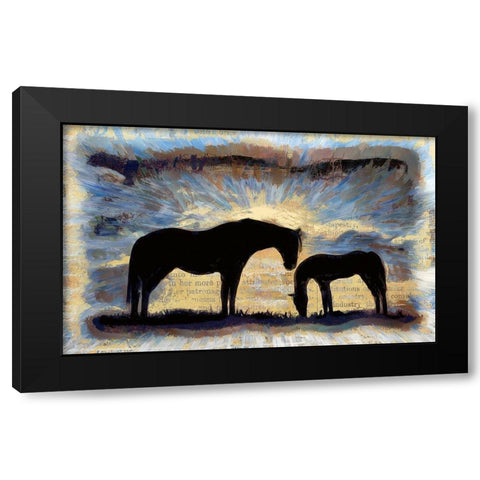 On the Range Black Modern Wood Framed Art Print by Bolokofsky, Ronald
