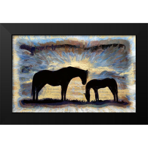 On the Range Black Modern Wood Framed Art Print by Bolokofsky, Ronald