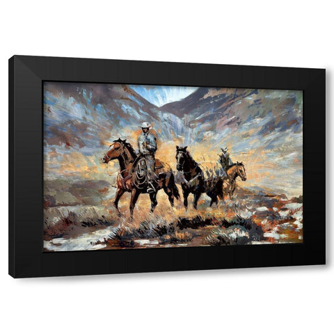 Prospecting Black Modern Wood Framed Art Print by Bolokofsky, Ronald