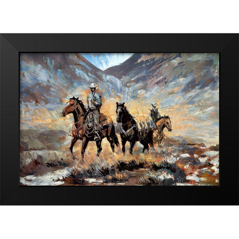 Prospecting Black Modern Wood Framed Art Print by Bolokofsky, Ronald