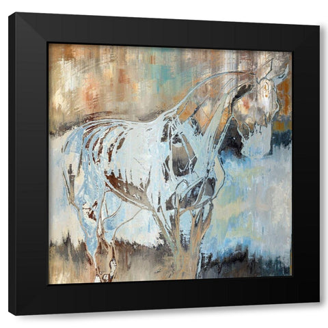 Standing Tall Black Modern Wood Framed Art Print by Bolokofsky, Ronald