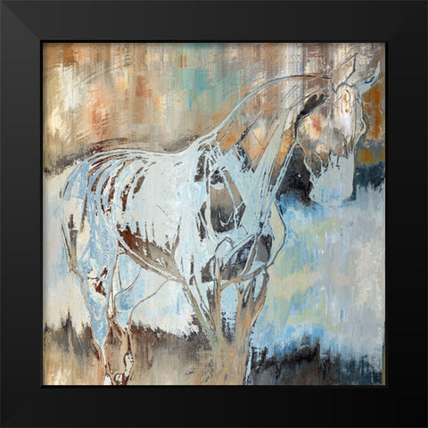 Standing Tall Black Modern Wood Framed Art Print by Bolokofsky, Ronald