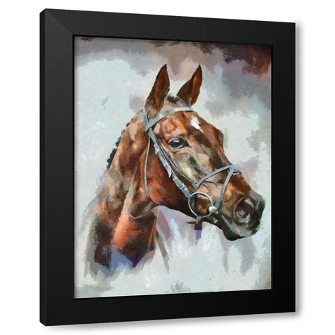 Portrait of a Champion Black Modern Wood Framed Art Print by Bolokofsky, Ronald