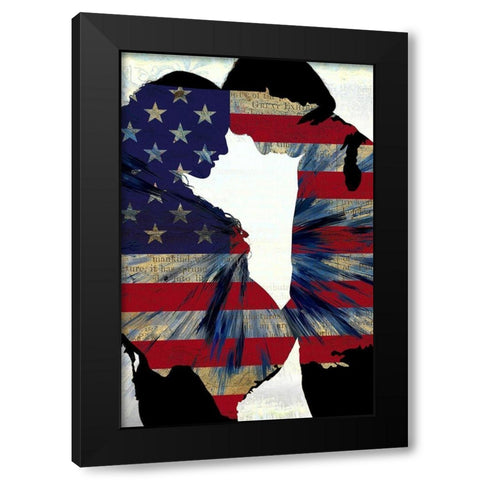 American Birthright Black Modern Wood Framed Art Print with Double Matting by Bolokofsky, Ronald