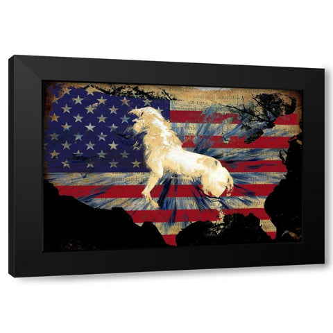 American Bred Black Modern Wood Framed Art Print by Bolokofsky, Ronald