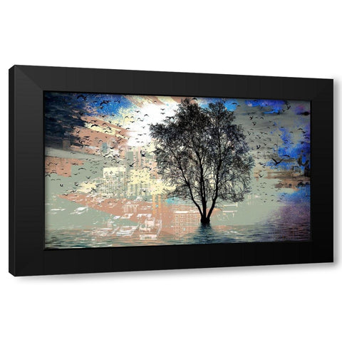 Break of Day Black Modern Wood Framed Art Print with Double Matting by Bolokofsky, Ronald