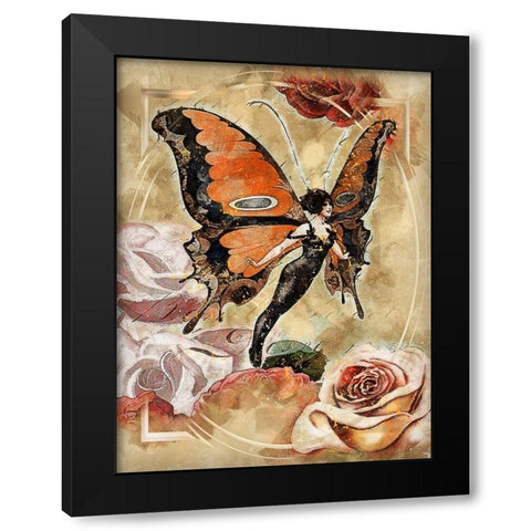 Butterflies Are Free Black Modern Wood Framed Art Print with Double Matting by Bolokofsky, Ronald