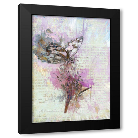 Butterfly Story Black Modern Wood Framed Art Print with Double Matting by Bolokofsky, Ronald