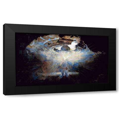 Close Encounters Black Modern Wood Framed Art Print with Double Matting by Bolokofsky, Ronald