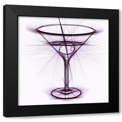 Cocktail II Black Modern Wood Framed Art Print with Double Matting by Bolokofsky, Ronald