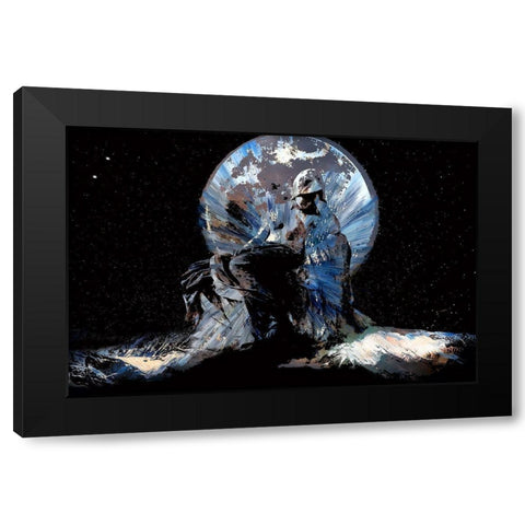 Dreaming of a Moon Shadow Black Modern Wood Framed Art Print by Bolokofsky, Ronald