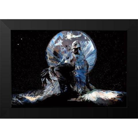 Dreaming of a Moon Shadow Black Modern Wood Framed Art Print by Bolokofsky, Ronald