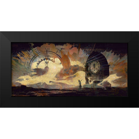 The Hands of Time Black Modern Wood Framed Art Print by Bolokofsky, Ronald