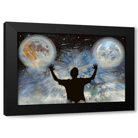 The World Is Mine Black Modern Wood Framed Art Print by Bolokofsky, Ronald