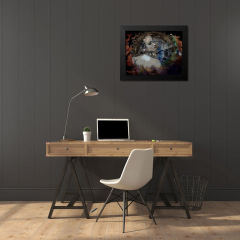 Time Moves On Black Modern Wood Framed Art Print by Bolokofsky, Ronald