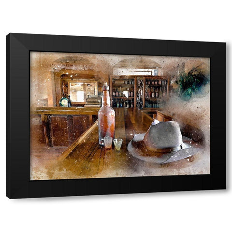Western Leisure Black Modern Wood Framed Art Print with Double Matting by Bolokofsky, Ronald