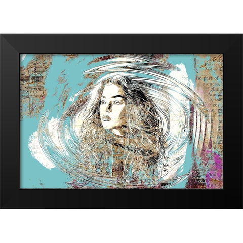 A Wrinkle In Time Black Modern Wood Framed Art Print by Bolokofsky, Ronald