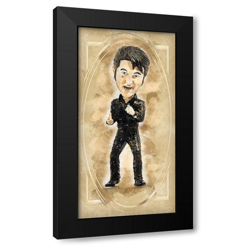Elvis Black Modern Wood Framed Art Print with Double Matting by Bolokofsky, Ronald