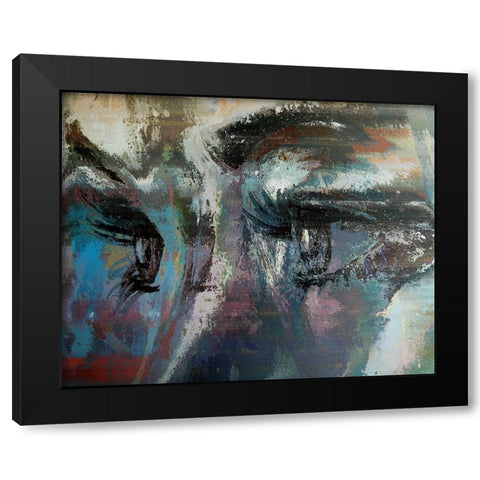 Expressive Domination Black Modern Wood Framed Art Print by Bolokofsky, Ronald