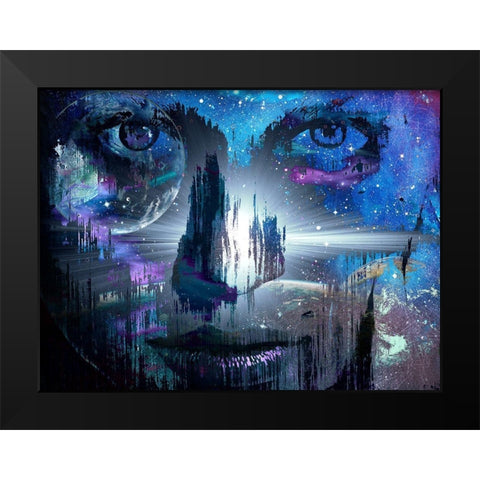 Infinite Stare Black Modern Wood Framed Art Print by Bolokofsky, Ronald