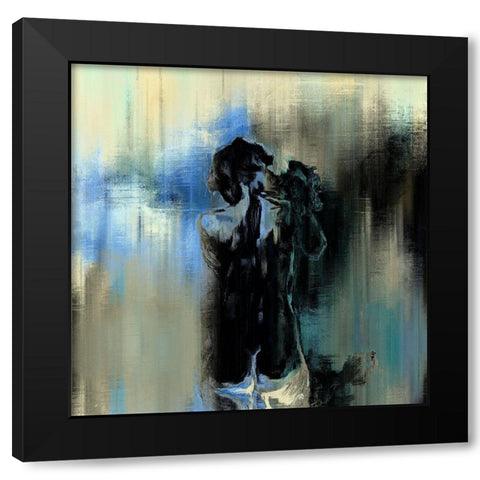 Skinny Dipping I Black Modern Wood Framed Art Print with Double Matting by Bolokofsky, Ronald