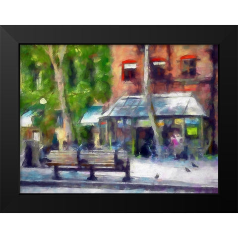 Our Town Black Modern Wood Framed Art Print by Bolokofsky, Ronald